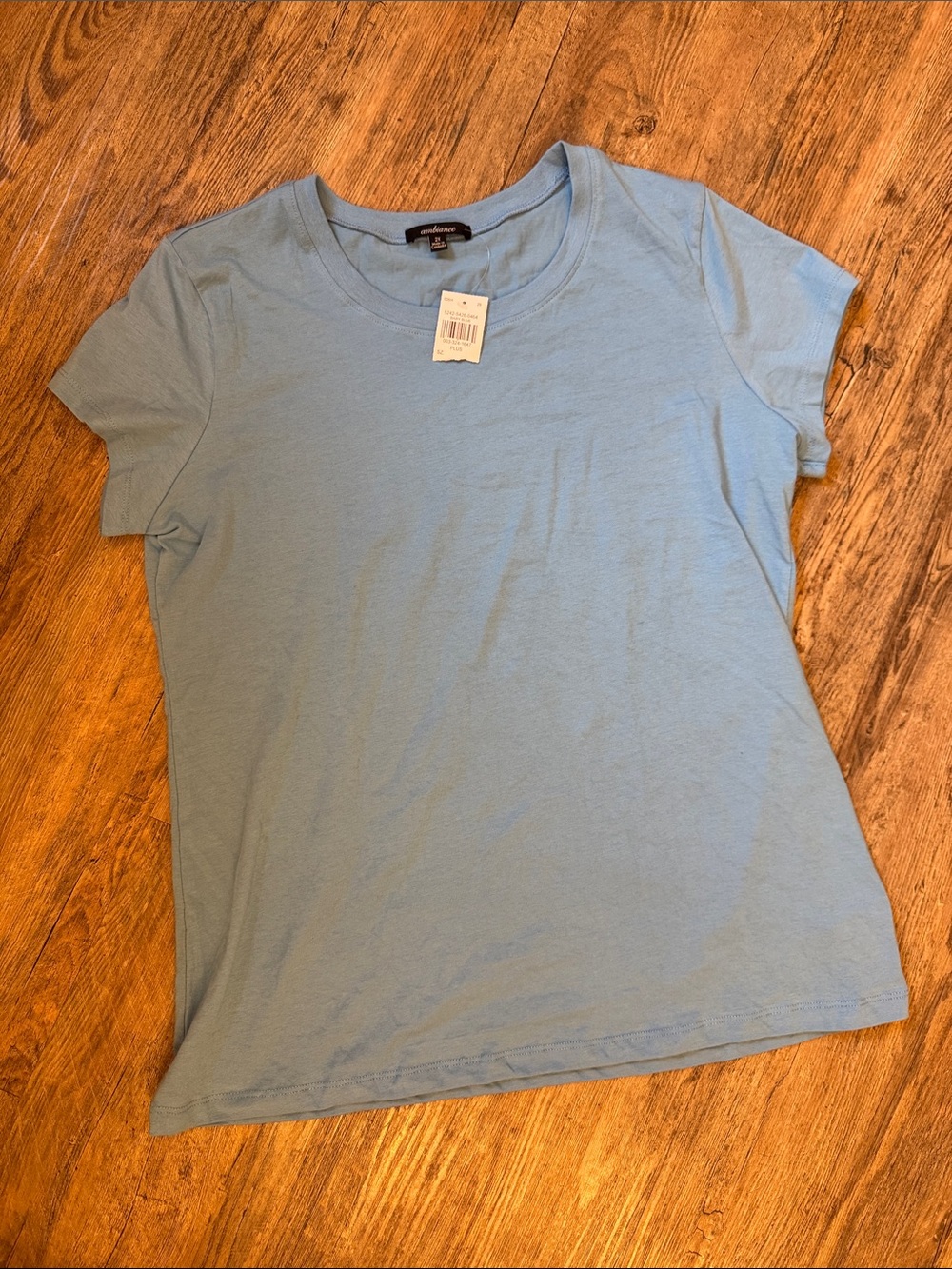 Ambiance Pale Blue Short Sleeve Crew Tee
